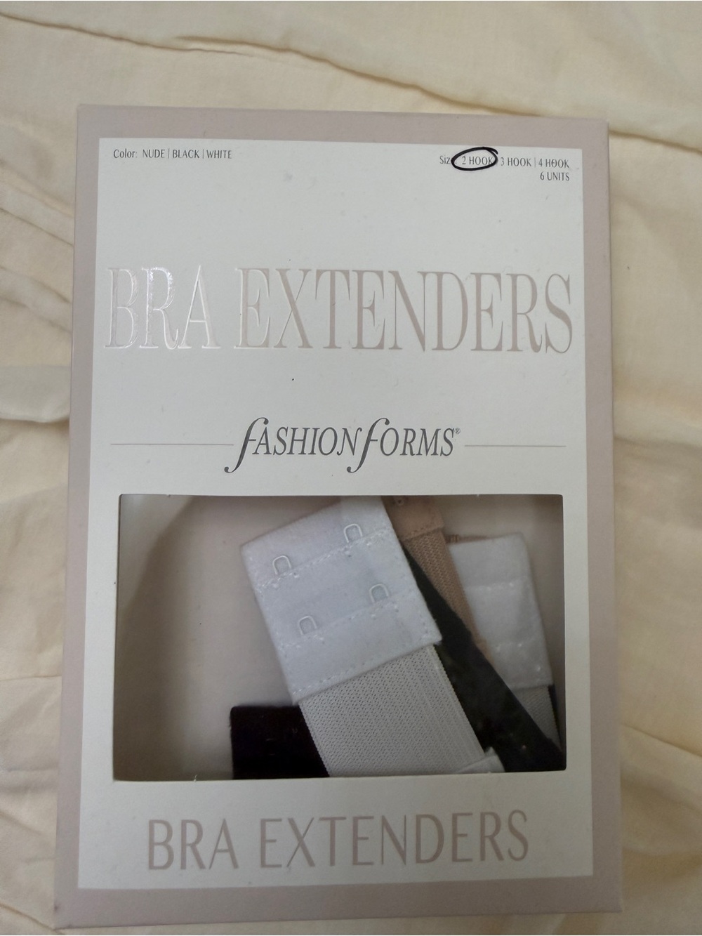 Fashion Forms Bra Extender Set in Nude, Black, White